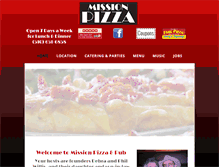 Tablet Screenshot of missionpizza.com